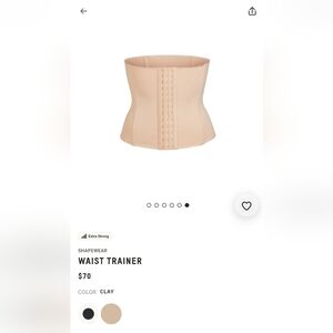 SKIMS Tan Waist Trainer Corset w/ Bag LARGE